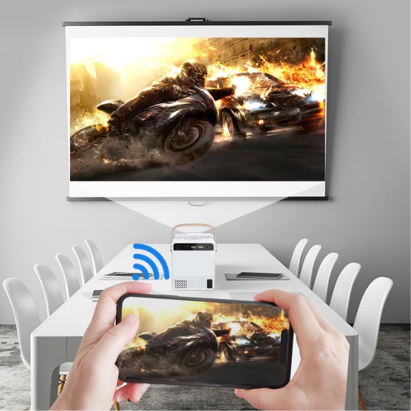 Máy Chiếu Mini Full HD 1080 Kết nối Điện thoại  - Bảo Hành 12 Tháng