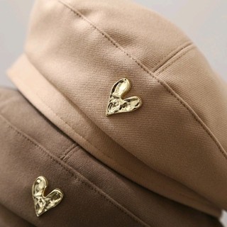 Nón Beret Dạ Hình Trái Tim
