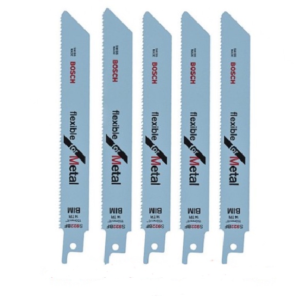 Bộ 5 lưỡi cưa kiếm cắt sắt 150mm Bosch S922BF BIM