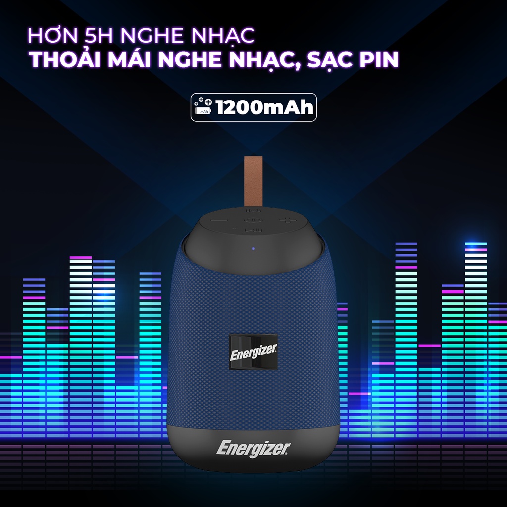 Loa Bluetooth di động Energizer BTS 061 - Hàng Chính Hãng, Bảo Hành 2 Năm 1 Đổi 1