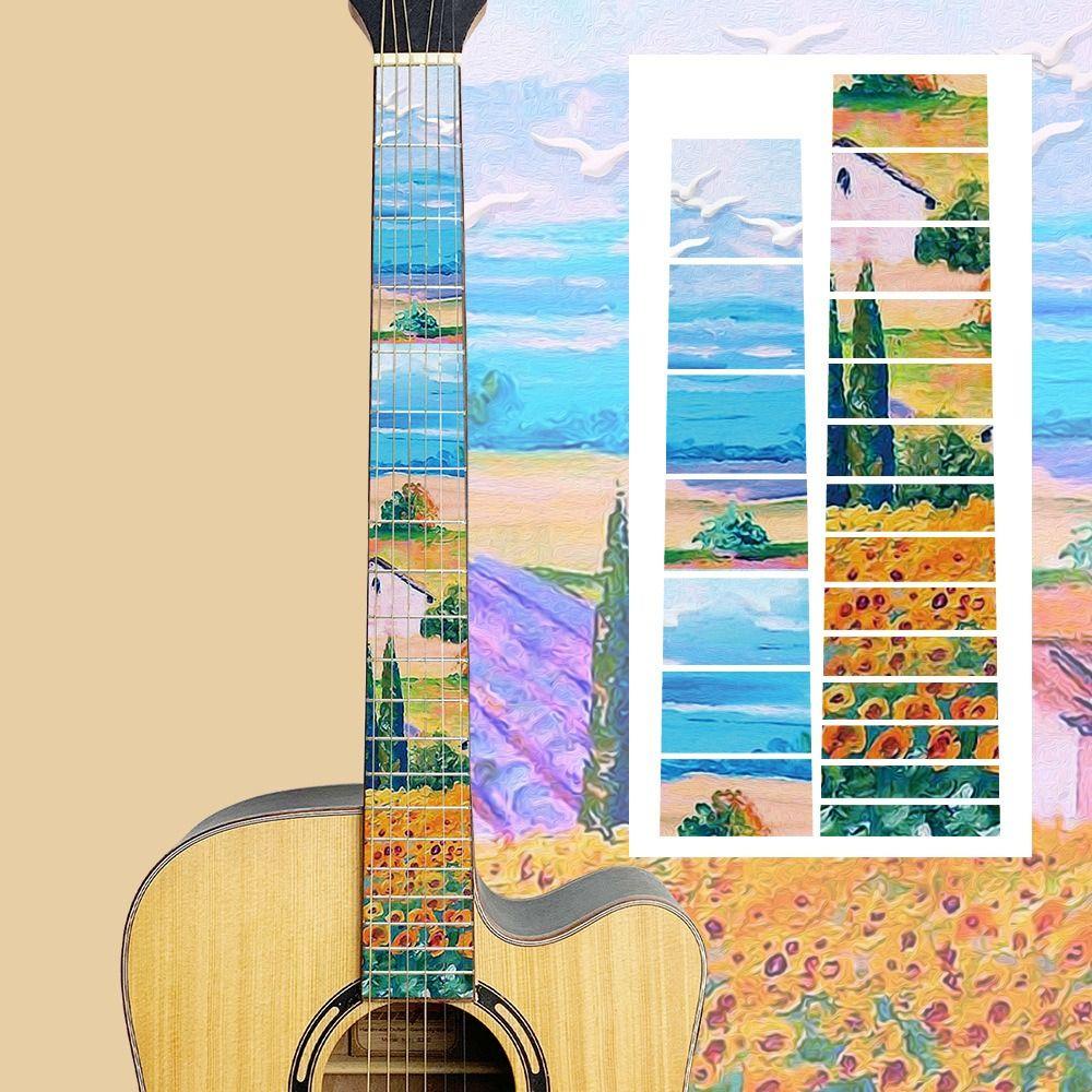 Sticker Dán Trang Trí Đàn Guitar Điện Hình Chữ Thập Chất Lượng Cao