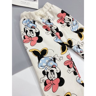 B74- BỘ NỈ MICKY BE QUẦN LOE