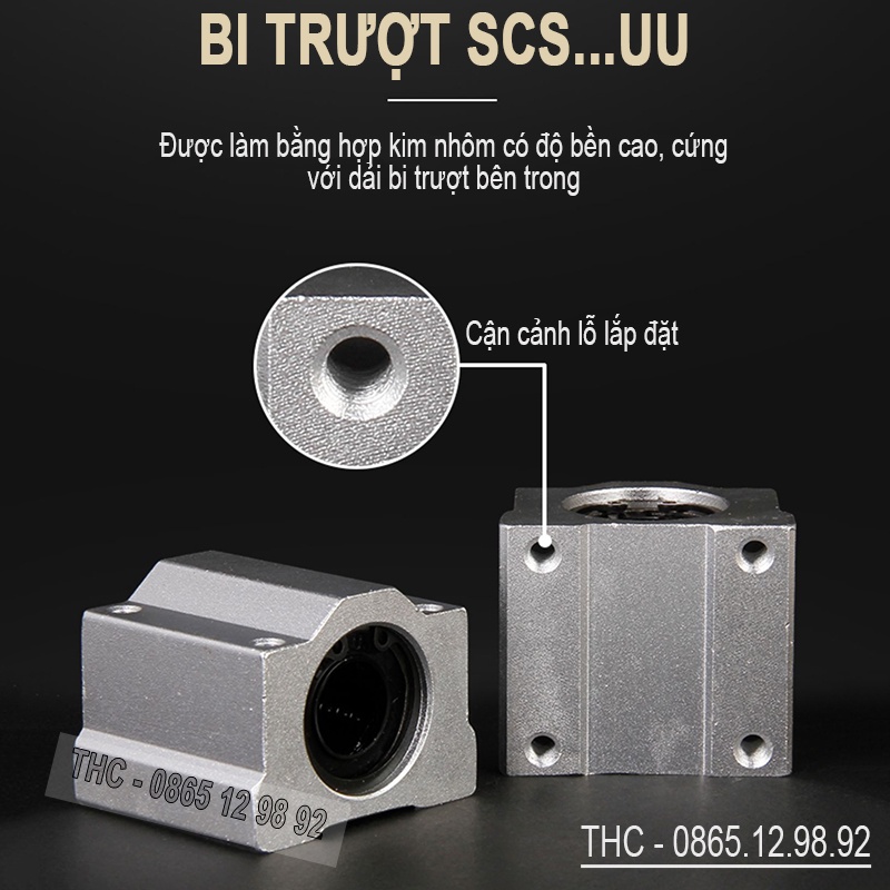 Bộ thanh ray trượt tròn phi 12mm