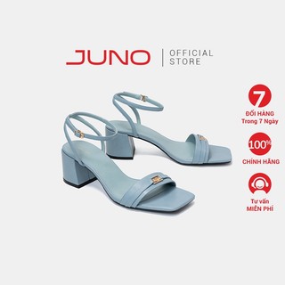 Giày Sandal 5cm Nữ Thời Trang JUNO Gót Vuông Trang Trí Khóa Kim Loại SD05090