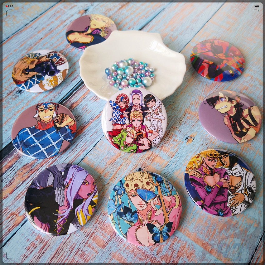 ❣️1 Huy Hiệu Anime Jojo 'S Bizarre Adventure 58MM❣️ Ghim Cài Áo Hình Anime 9 Kiểu