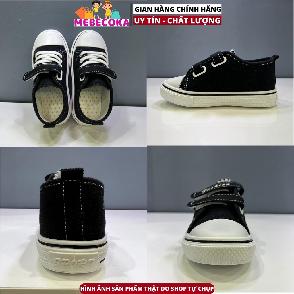 Giày thể thao quai khóa dán phong cách Hàn Quốc xinh xắn cho bé gái loại đẹp MBCK