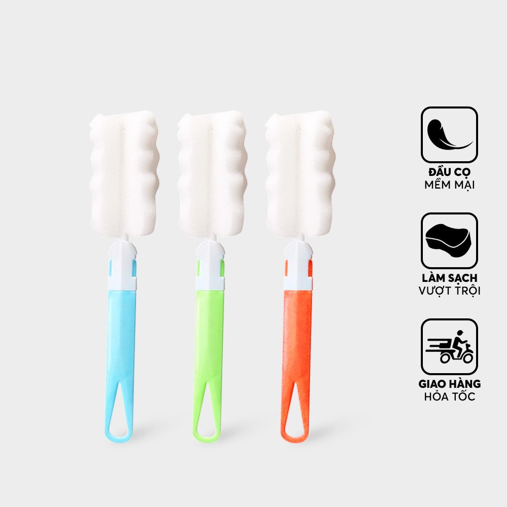 Dụng Cụ Cọ Bọt Biển Vệ Sinh, Rửa Ly/ Bình/ Cốc Sữa, Chai Lọ Tiện Dụng H048 - SHOPGIATOT1989