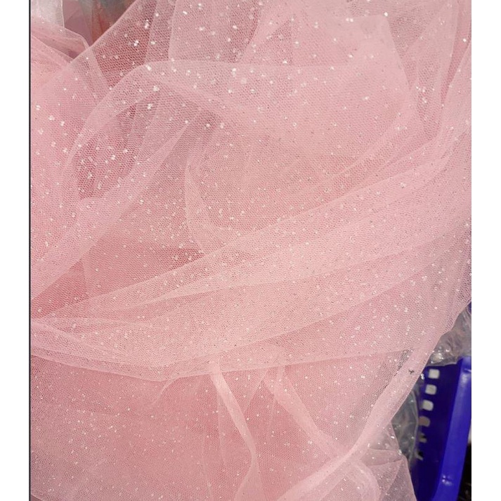 ⚡HOT⚡ Vải voan lưới nhũ hàng đẹp dùng may váy công chúa, phông nền chụp ảnh