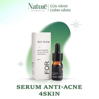 Serum Anti-Acne 5ml 4skin đánh bay mụn, làm sáng da, mờ thâm và se khít lỗ chân lông cho da căng bóng