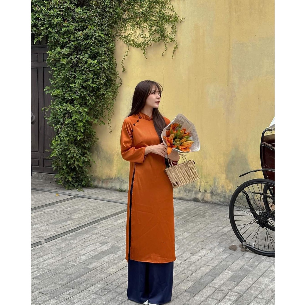 SET ÁO DÀI TRƠN 3 MÓN BIGSIZE HOT TẾT 2023