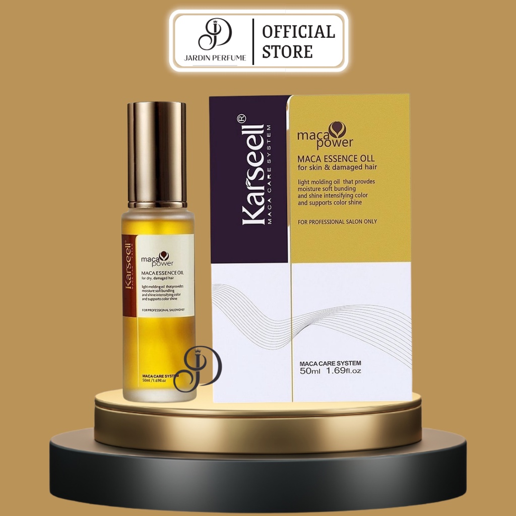 Tinh dầu dưỡng tóc KARSEELL Maca 50ml dưỡng tóc khô sơ, tóc nhuộm giúp tóc phục hồi mềm mượt chuẩn salon tại nhà