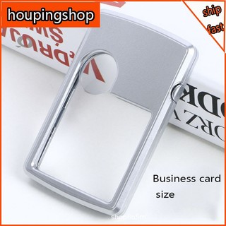 Kính lúp cầm tay phóng đại 6x hình vuông có đèn led hỗ trợ đọc sách cho bé
