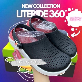 Dép sục cross literide nam nữ màu đen đỏ hàng loại 1 cực êm chính hãng chống nước