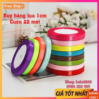 Ruy băng luạ satin loại đẹp ❤️ size 1cm ❤️ cuộn 22m
