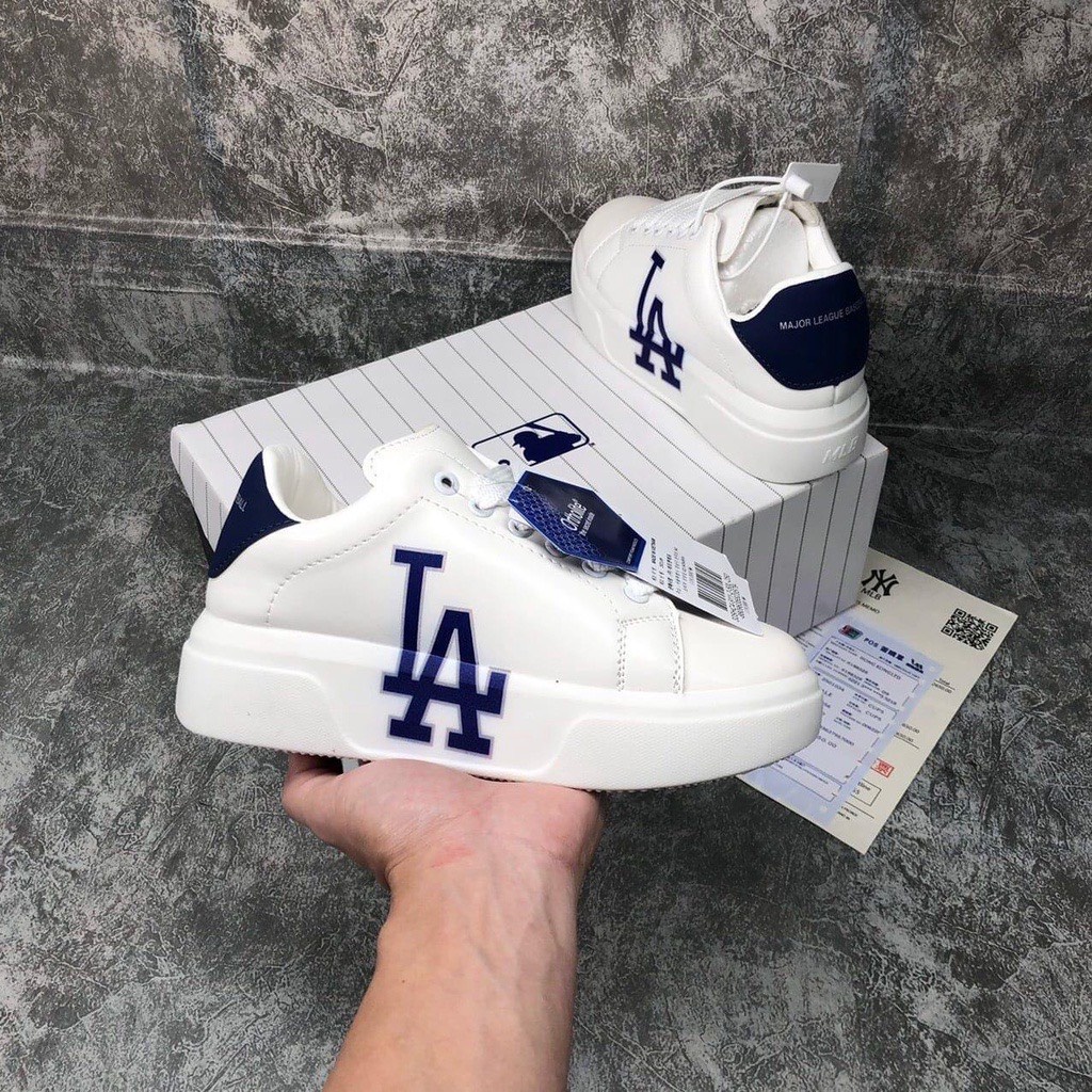Giày MLB MC QUEEN LA, NY Giày MLB Độn Đế nam nữ Hot Trend full box