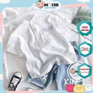 Quần áo bé trai - set sơ mi đũi cho bé trai phong cách hàn quốc bilala store
