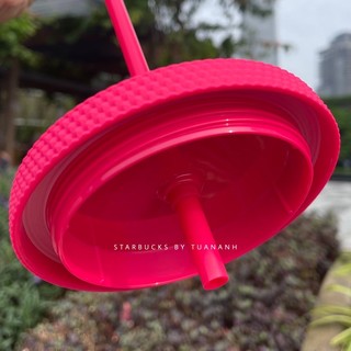 [Chính hãng] Ly Starbucks Studded Matte Ruby Pink 710ml