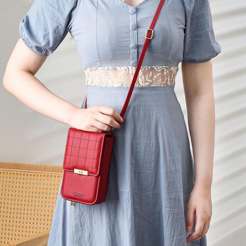 Ielgy Túi Đeo Chéo Đựng Điện Thoại Đa Năng niche Màu Xanh Dương Cho Nữ