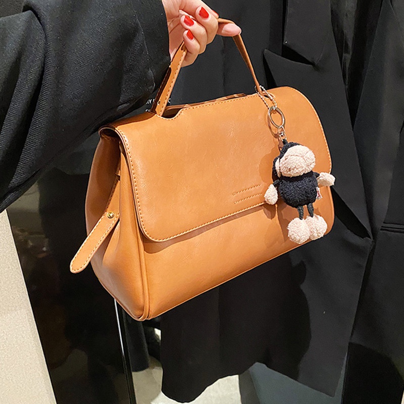 IELGY Túi Đeo Chéo Cỡ Lớn Phong Cách retro Thời Trang Kèm Móc Treo Cho Nữ