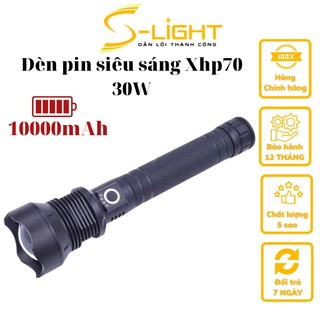 Đèn pin siêu sáng Xhp70 30W chống nước IPX-7