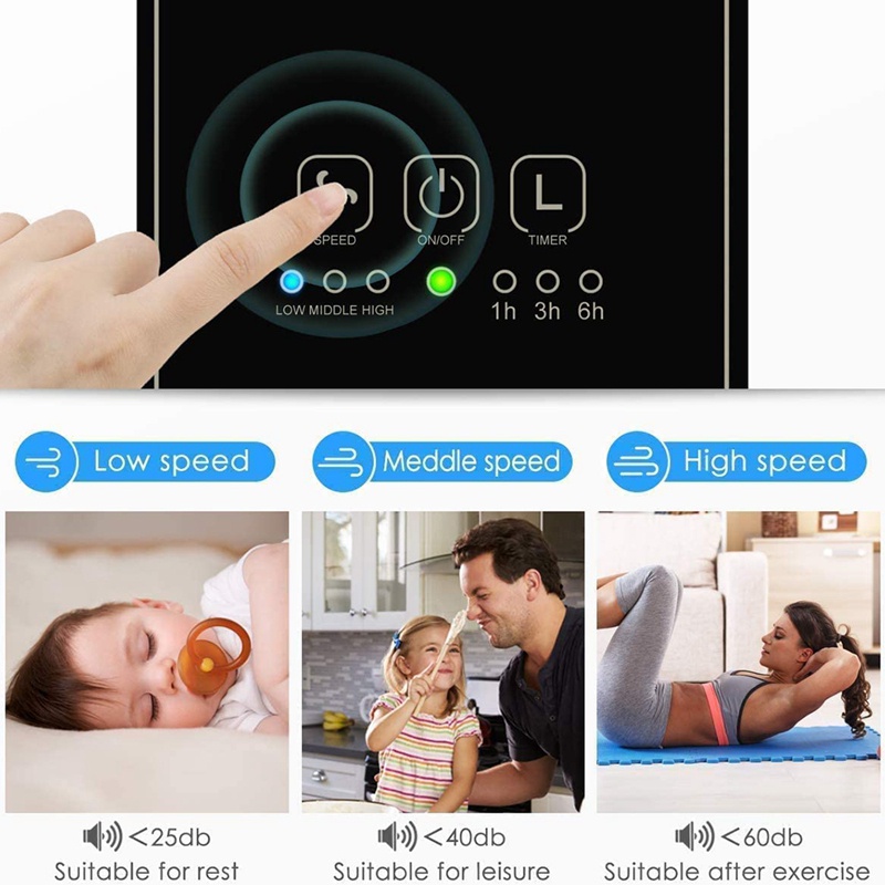 Máy Điều Hòa Không Khí Cá Nhân 3 Tốc Độ Gió Để Bàn Có Màn Hình Cảm Ứng Cho Gia Đình