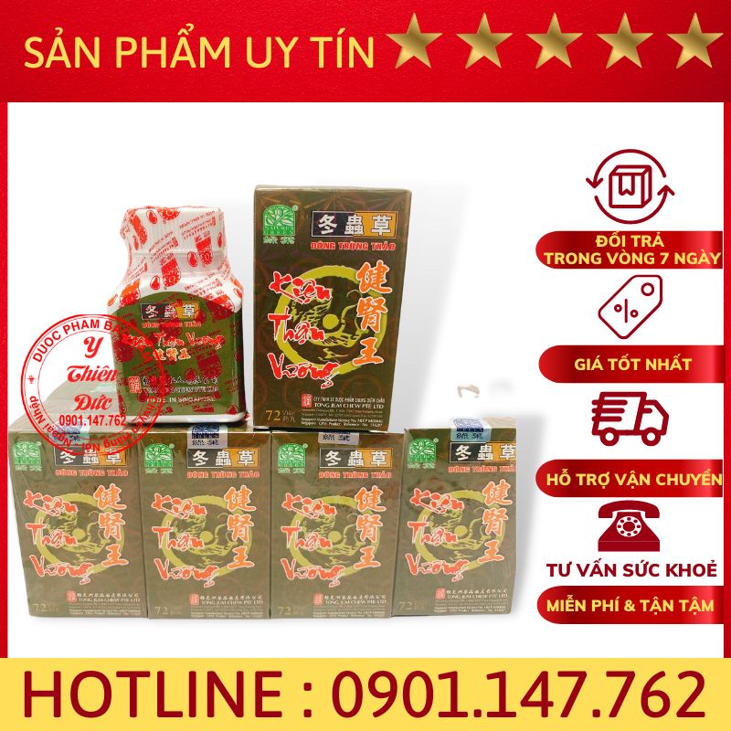 Kiện thận vương đông trùng thảo Singapore–Giúp bổ thận