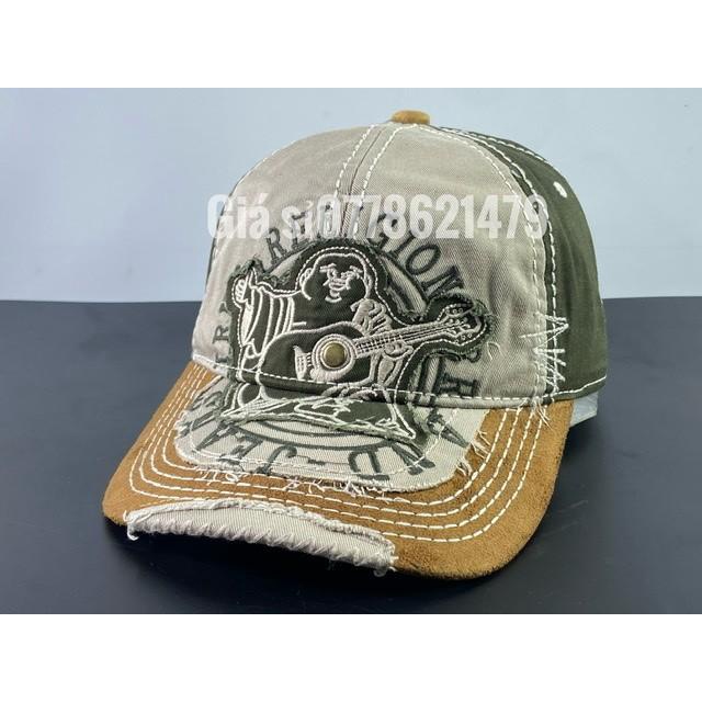 Nón kết lưỡi trai ông địa đàn vá kết da lộn vnxk cực chất hot nhất thời trang
