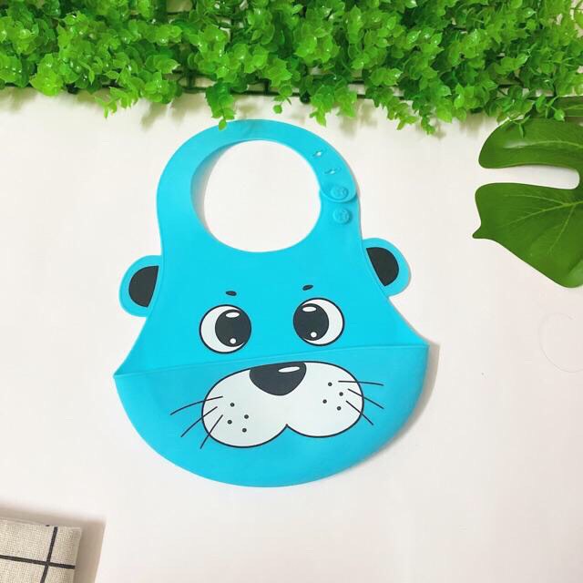 Yếm silicon cho bé in hình cute