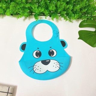 Yếm silicon cho bé in hình cute