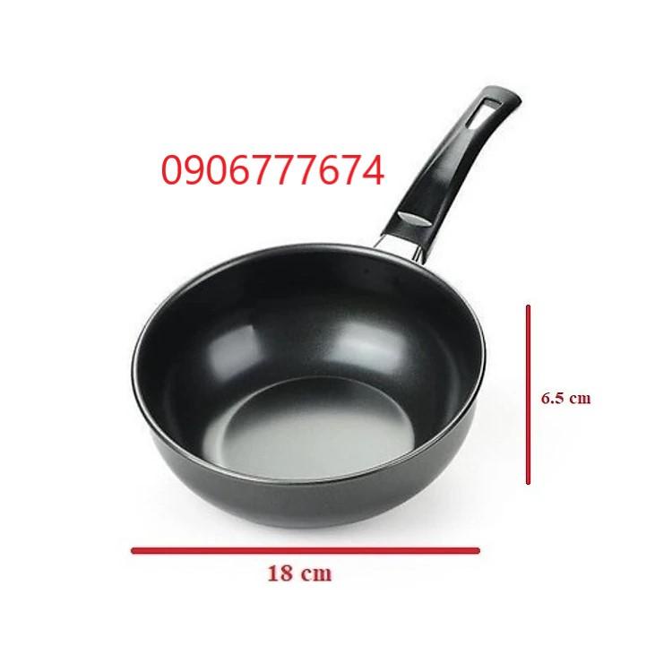 Chảo / Quánh chống dính sâu lòng 18cm [Có sẵn]