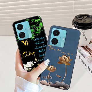 Ốp lưng Vivo S15E - T1 5G phiên bản cha mẹ - vợ chồng- chữ thư pháp Tâm, nhẫn, phúc lộc thọ cực đẹp và ý nghĩa