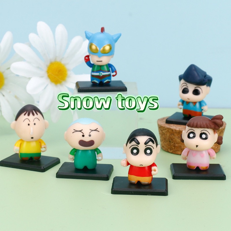 Mô hình Shin Cậu bé bút chì - Set Shin - Shinnosuke - Nohara Shinosuke Kazama Toru Sakurada Nene Sato Masao Bo - Cao 3cm