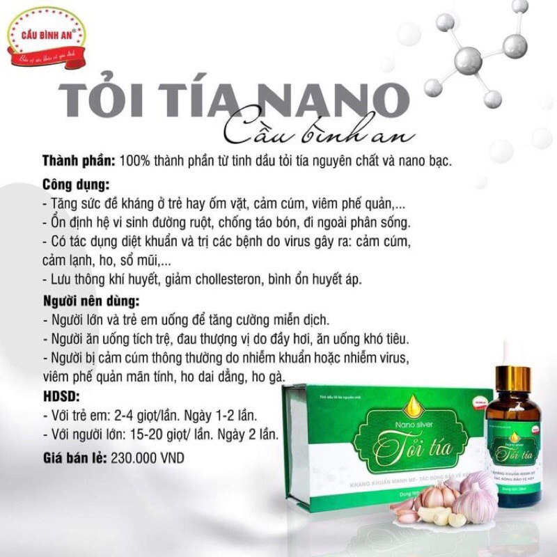 TINH DẦU TỎI CẦU BÌNH AN PHIÊN BẢN MỚI