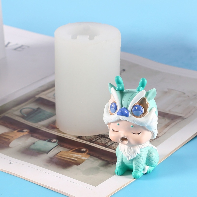 Khuôn Silicon Làm Bánh Kẹo Hình Búp Bê Hoạt Hình 3D DIY