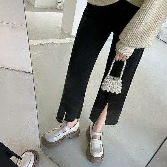 [Giá hủy diệt] GIÀY ĐỐC NỮ QUAI NGANG CHẤT DA MỀM ĐẾ CAO ÊM CHÂN SIÊU XINH