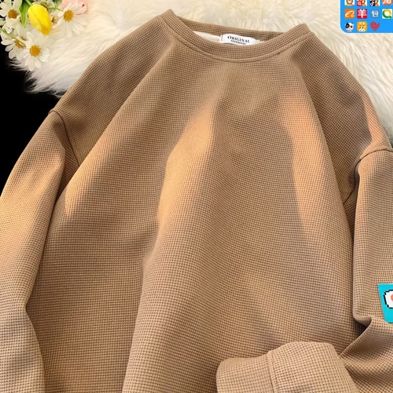 Áo Sweater Cổ Tròn Tay Dài Dáng Rộng Phong Cách Thời Trang Hàn Quốc 2022