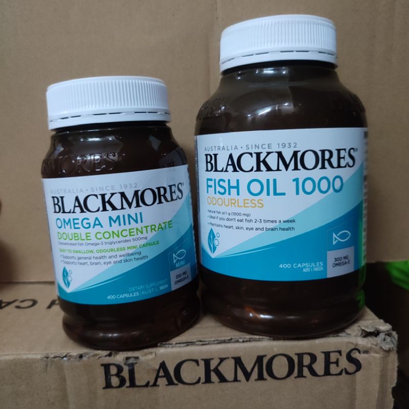 Date 2025-Dầu Cá Blackmores Fish Oil mini cap 400 viên mini(mẫu mới)