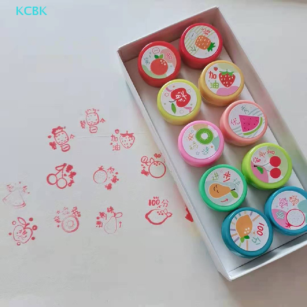 Set 10 Con Dấu Hình Động Vật Dễ Thương Cho Bé