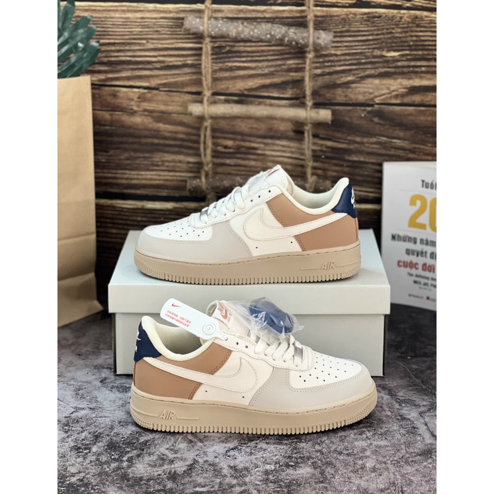 Giày sneaker Air force 1 Grey Pavy Tale  - Giày _Nike Xám NỈ  Air Force 1, AF1 Bản chuẩn đẹp fullbox