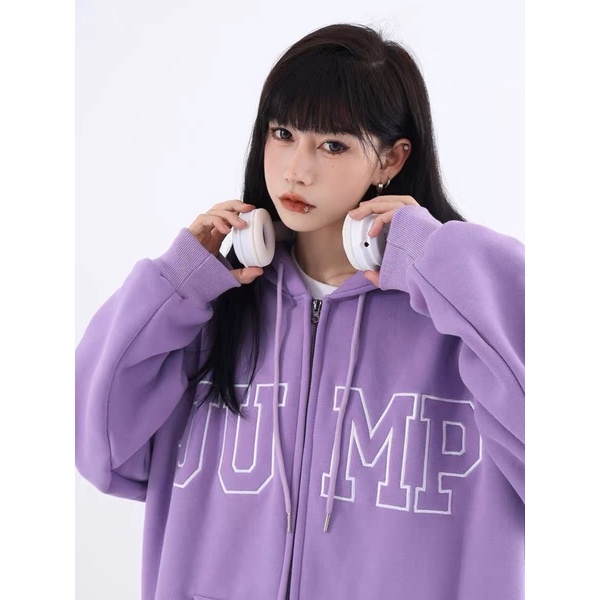 Áo Khoác Hoodie zip JUMP