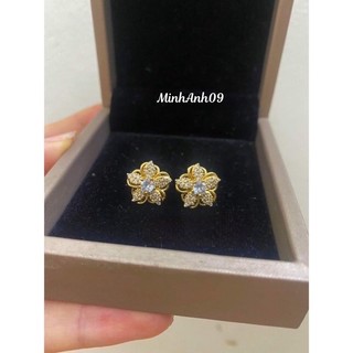 Bông hoa mai Mạ Vàng đính đá cao cấp_minhanh09