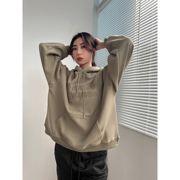 Áo hoodie unisex  WASSUP HOUSE cao cấp AN5082 by COCCACH