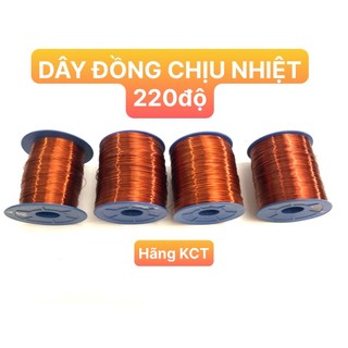 Dây đồng chịu nhiệt 220 độ hãng KCT 0.5kg-Dây điện từ 220 độ-Cuộn đồng cách điện mô tơ-Dây đồng cuốn động cơ
