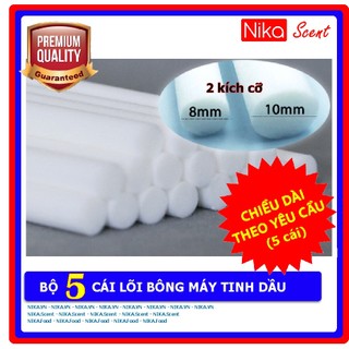 Nikascent Bộ 5 lõi bông thay thế dùng cho máy phun sương, máy khuếch tán tinh dầu (thích hợp cho mọi loại máy)