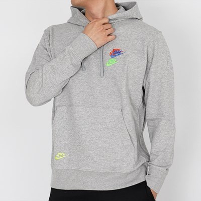 Áo hoodie thời trang nam Nike DD4667-063 Áo nỉ có mũ màu xám, kiểu dáng thể thao