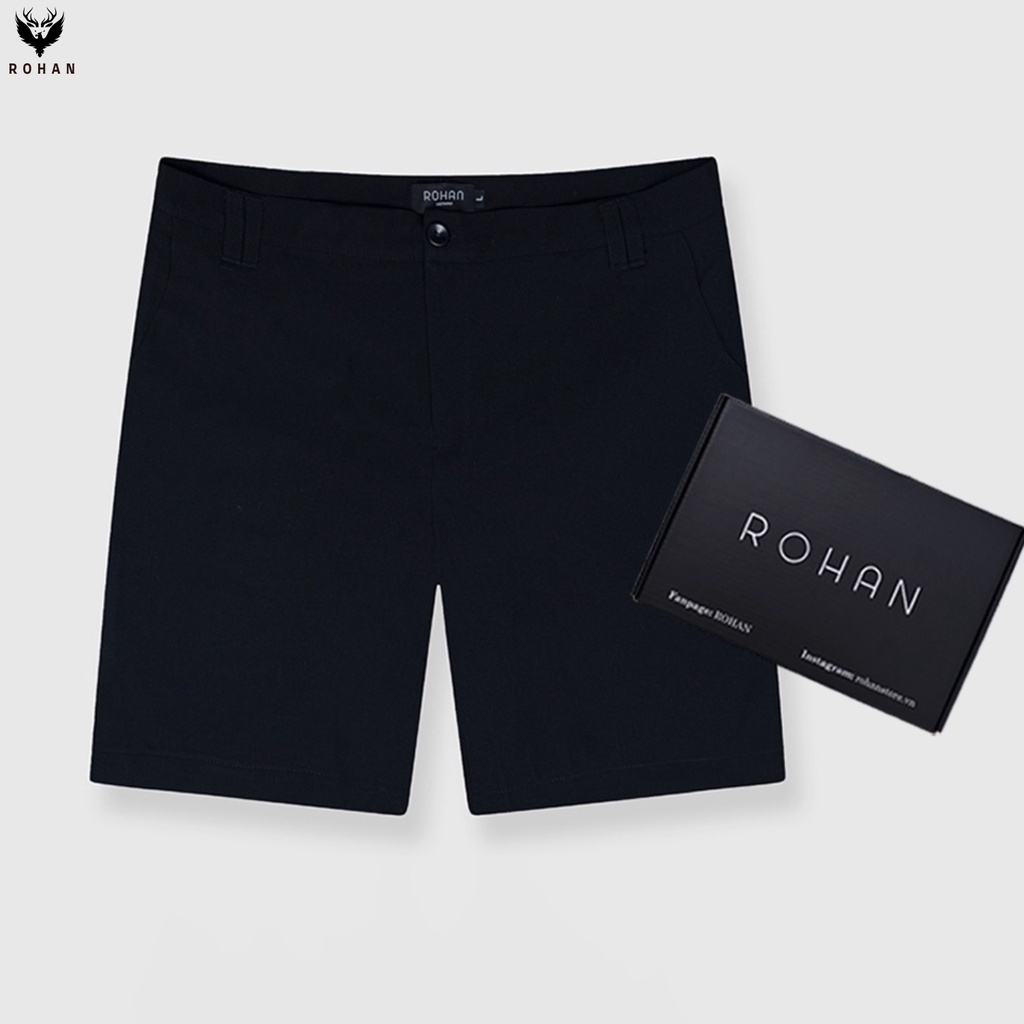 Quần short nam ROHAN Fullbox, vải tuyết mưa co giãn nhẹ, không nhăn, form regular | Quần đùi nam