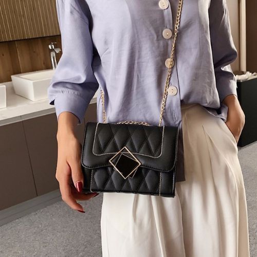 Túi xách đeo chéo khóa gương_ Túi thời trang phong cách hàn quốc