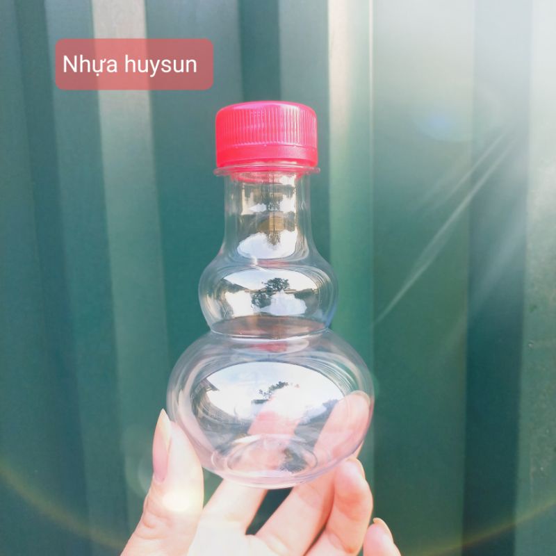 Chai Nhựa Hồ Lô 150ml Đựng Rượu Dày Dặn. Nhựa Huysun