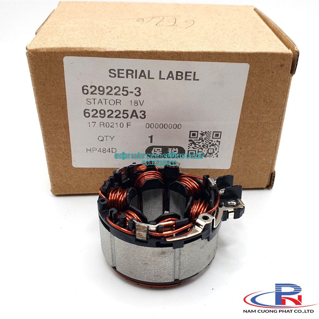 Stator máy khoan pin 18v Makita DDF484 DHP484 XPH12 629225-3