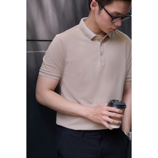 THINK Menswear - Áo Polo Basic Trơn #0202 - Kem